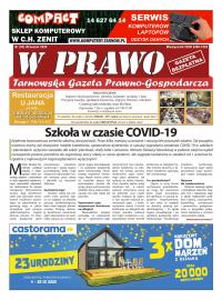Najnowszy numer Tarnowskiej Gazety Prawno - Gospodarczej W PRAWO w dniu dzisiejszym jest dystrybuowany na obszarze.. ziemi tarnowskiej.